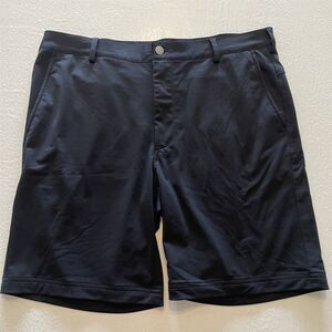 RULE 18 Bobby Jones 36‎ x 9" Black Performance Tech Wicking Golf Shorts